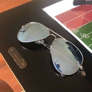 Silver Flash Lense Aviators Polorized